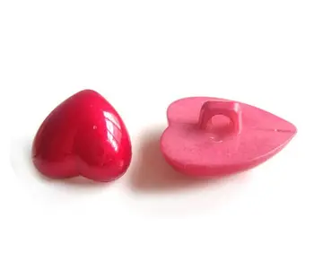 Bezmaksas piegāde 40pcs/daudz Melnā sirds dzīvnieku deguna mutē pogu, Sarkana balta pogas bērniem patīk džemperis pogas 12mm-25mm