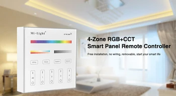 Bezmaksas piegāde Milight B4 4-Joslu RGBW RGB RGBW+PKT Smart Panelis Tālvadības pults led strip gaismas lampas spuldzes led lentas lenšu
