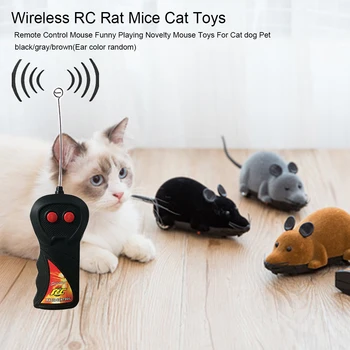 Bezvadu Tālvadības pults RC Elektronisko Žurku, Kaķu Rotaļlietas, Funny Pet Cat Toy Simulācijas Peli Pet Produktu Peles Peles Rotaļlieta Kaķis