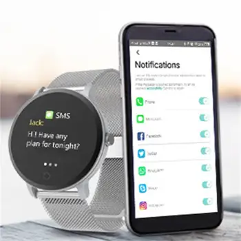 BingoFit Smartwatch Asins Spiediena Mērīšana Ūdensizturīgs Fitnesa Rokassprādze Tracker Sirds ritma Monitors Pedometrs IOS Android