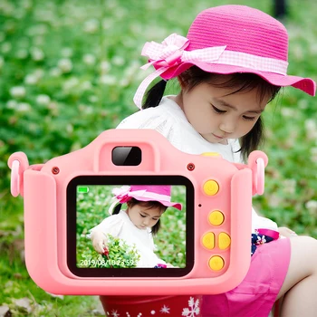 Bērniem Kameras Bērniem Mini Digital Video 1080P HD kvalitātē, Double Shot Kameru Par Meitenes Labāko Dzimšanas dienas Dāvanu