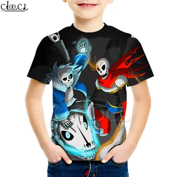 Bērnu Spēles Undertale T Krekls, Zēns, Meitene 3D Print Creative Apģērbs ar Īsām Piedurknēm Krekls Gadījuma Nerātns Bērni Topi Piliens Kuģniecība