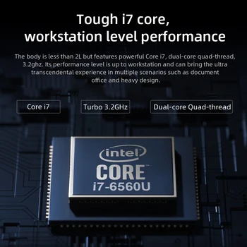 CHUWI 2020 Jaunākais CoreBox X mini Spēļu galda DATORU ar Intel Core i7-6560U 8GB RAM 256G SSD Windows 10 sistēmas Galddatoru