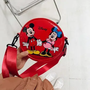 Disney Mickey Pleca Soma Sieviešu Minnie Dāma Rokassomu, Modes Elpojošs Seifs Viegls Monēta Maku