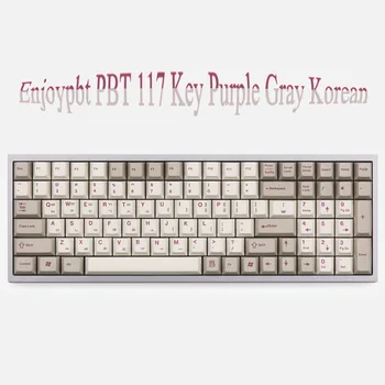 Enjoypbt PBT korejas 117 Keycap Ķiršu augstums Mechanical Gaming Keyboard