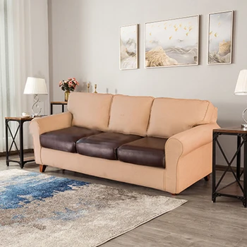 Everchic Elastīgs PU ādas imitācijas ūdensizturīgs dīvāna spilvena vāka vienkāršas mājas universālā all-inclusive dīvāna spilvenu aizsargs