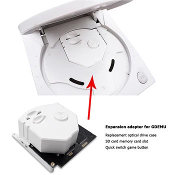 GDEMU Tālvadības SD Kartes 3D Iespiesti montāžas Komplekts Pagarinājuma Adapteris SEGA Dreamcast Optiskā Diska Simulāciju Kuģa GDEMU