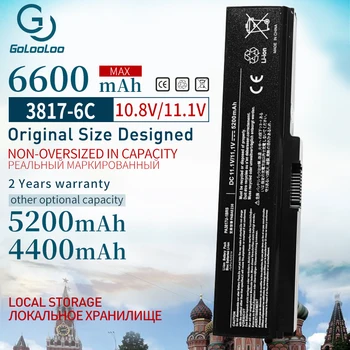 Golooloo 10.8 V Klēpjdatoru Battery Toshiba Satellite A660 C640 C650 C655 C660 L510 L630 L640 L650 U400 PA3817U-1BRS PA3816U-1BAS