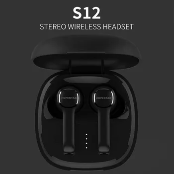 HOPESTAR S12 Uzlādes Lodziņā TWS Bluetooth 5.0 Austiņas Sporta Earbuds Austiņas ar Mic, lai Smart Tālrunis Xiaomi Samsung, Huawei LG
