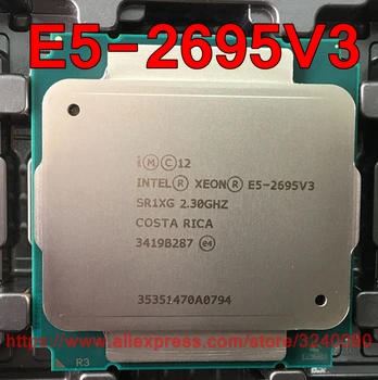 Intel Xeon CPU E5-2695V3 QS versija 2.3 GHz 14 Serdeņi 35M 120W LGA2011-3 E5-2695 V3 procesors E5 2695V3 bezmaksas piegāde E5 2695 V3