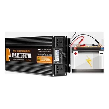 Inverter 12V/24V 220V 3000W/3500W Sprieguma transformatoru Pure Sine Wave Power Inverter DC12V, lai AC 220V Pārveidotājs, LCD Displejs