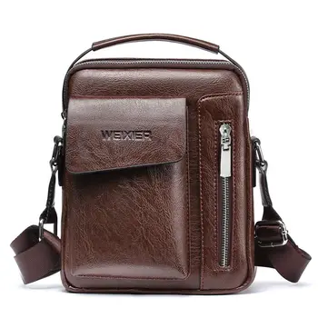 Ir 2021. jaunu modes maza soma vīriešu pleca somas augstas kvalitātes PU ādas ikdienas messenger bag vīriešu bolsas vīriešu biznesa tote somas