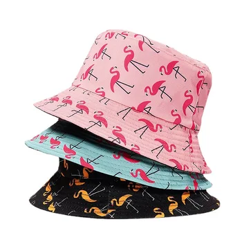 Ir 2021. Luksusa Panama Spaiņa Cepuri Vīrieši Sievietes Vasaras Kausa Klp Flamingo Drukāt Bob Cepuri Hip Hop Gorros Zveja Zvejnieks Cepure