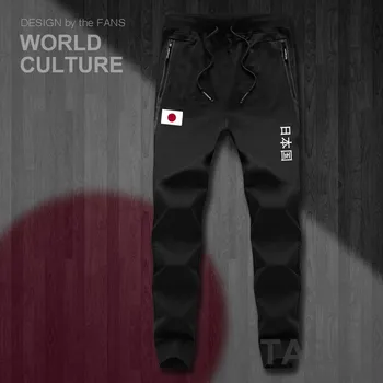 Japānas Nippon JPN Japāņu JP vīriešu bikses joggers jumpsuit treniņbikses dziesmu sviedri fitnesa vilnas taktiskās gadījuma tauta, valsts