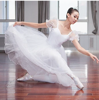 Jaunas baleta TUTU kleita pieaugušo baleta skatuves izrādes balts gulbis pasaku baleta tērpu