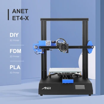 Jaunu Anet ET4X Visas Metāla 3D Printeri Puse Asamblejas Ātri, Apkures Atsāktu Drukāšanu Pavedienu Atklāt 3D DIY Maker