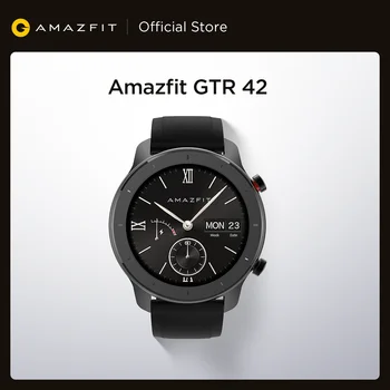 Jaunu Globālo Versiju, kas ir Jauna Amazfit VTN 42mm Smart Skatīties 5ATM Smartwatch 12 Dienas Akumulatora Mūzikas Vadības Android, IOS tālruni