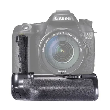 JINTU Battery Grip Pack turētājs BG-E14 Canon EOS 70D 80D DSLR Kameras LP-E6 Nomaiņa Jauda