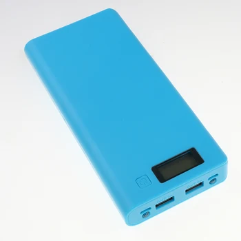 Kebidu Jaunu Multi-color 8*18650 Litija-jonu Akumulatora korpusa Power Bank Shell Portatīvie LCD Displejs Ārējā Kaste Bez Akumulatora