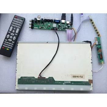 Komplekts N150X3-L07/N150X3-L09 AV HDMI VGA DVB-T2 Ekrānu monitors, Digitālā USB 1024X768 1 CCFL 30pin TV Kontrolieris valdes LCD Panelis
