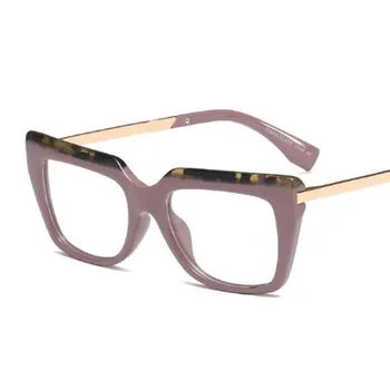 Liels Kvadrātveida Kadrus, Skaidrs, Objektīvs Vintage Brilles, briļļu sieviešu pārredzamu brilles tuvredzība, biezs rāmis, sieviešu, saules brilles briļļu