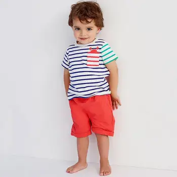 Maz maven bērniem 2019 vasaras bērnu zēnu apģērbi no kokvilnas bērnu zīmolu komplekti auto drukas svītrainām vaļu t krekls + šorti