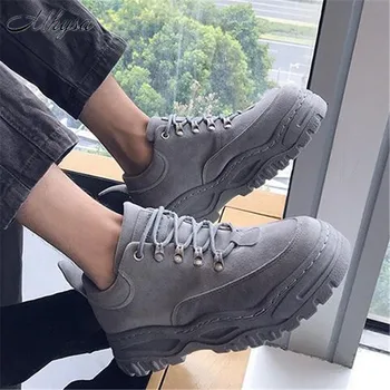 Mhysa 2020New pavasarī un rudenī retro tendences zemi apavi studentiem savvaļas korejiešu versiju ērti valkāt neslīdoša vīriešu kurpes M015