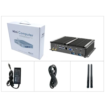 MSECORE 4TH Gen C1007U I3 i5 i7, Fanless Mini-PC Windows 10 rūpniecisko datoru linux Nettop barebone 2COM intel HTPC HDMI WiFi