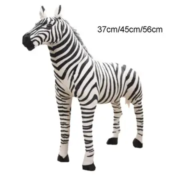 Mīksta Plīša Pildījumu Dzīvnieku Spilvens Reāli Zebra Bērnu Dzimšanas dienas Dāvana