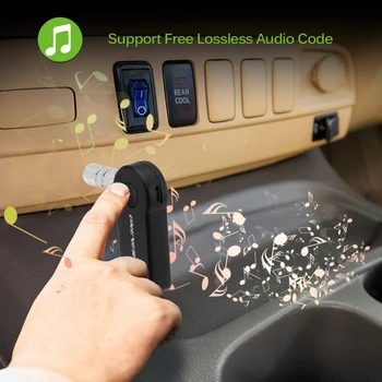 Onever Automašīnas Bezvadu Bluetooth Uztvērējs Adapteris 3,5 MM AUX Audio Stereo Mūziku Mājās Automašīnas brīvroku Bluetooth Audio Adapteri