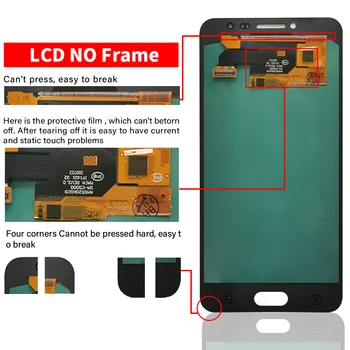 Oriģināls LCD Samsung Galaxy C5 C5000 SM-C5000 LCD Ekrāns skārienjutīgais Ekrāns, Digitizer Montāža Ar Dāvanu