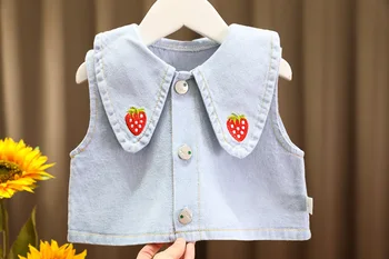 Pavasarī Baby Meiteņu Drēbes, Apģērbu Komplekti Svītru Kleita, Vestes Elsas 3Pcs Bērnu Apģērbu Komplekts Uzvalki Toddler Meitene Apģērbs Bērniem Kostīmu