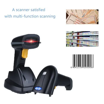 Portatīvo 1D USB svītrkodu skeneri, Bezvadu svītru kodu lasītājs pos usb termināls Scaner ar perforētu akumulatora uzlāde izmanto, lai paustu