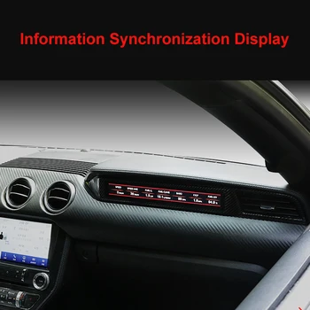 QHCP Sacīkšu Automašīnām Instrumentu otrā pilota LCD Paneli, Pasažiera Pusē Ātruma Mērītājs HD Ford Mustang Shelby Saleen Mustang-2020