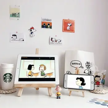 Salokāma Darbvirsmas Koka Turētājs iPad Mobilā Tālruņa, Planšetdatora Statīvs Turētājs Grāmatu Turētājs Mini Molberts liels un mazs