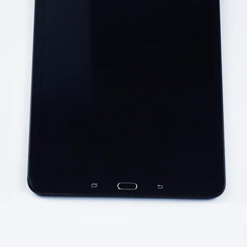 Samsung Galaxy Tab SM-T580 T580 T585 LCD Ekrānu Touch Screen Sensoru Panelis Digitizer Montāža Ar Rāmi