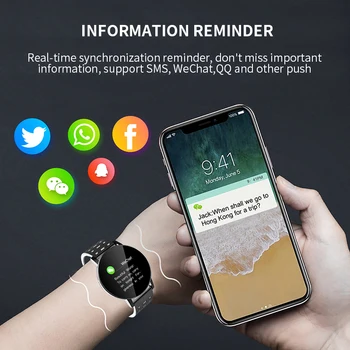 SHAOLIN Smart Aproce sirdsdarbība Smart Watch Cilvēks Aproce Sporta Pulksteņi Band Smartwatch Android Ar Modinātāju
