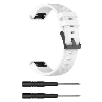 Siksnu Garmin Fenix 6 6Pro 5 5Plus Watchband par Forerunner935 Quatix 5 Pieeju S60 Ātri, Viegli Fit Silikona Joslas Nomaiņa