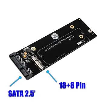 SSD Adaptera Karti par MacBook Air/Pro iMac 21 collu A1418 Retina 2012 A1465 A1466 HDD, Cietā Diska SATA 22Pin Konvertētājs