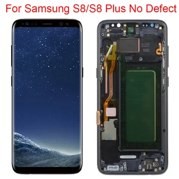 Sākotnējā S8 Plus LCD Samsung Galaxy S8 Displejs Ar Rāmi S8 G950FD S8 Plus G955F LCD Ekrāns Touch Paneļa Montāža Jaunas