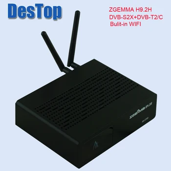 Sākotnējā Versija 4K UHD Set Top Box ZGEMMA H9.2H Linux OS DVB-S2X+DVB-C/T2 Uztvērēji HEVC/H. 265 Dekodēšanas bulit WIFI