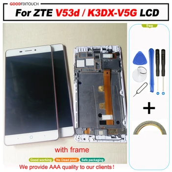 Testa ok ZTE V53d / K3DX-V5G LCD displejs LCD Displejs LCD Displejs + Touch Digitizer Montāža ar Rāmi
