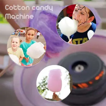 Top Pārdošanas 220V Elektriskā Kokvilnas Candy Mašīna Cukura Kokvilnas Konfektes Maker Puse DIY Ar ES Plug