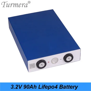 Turmera 4Pieces 3.2 V 90Ah Lifepo4 Baterijas Litija dzelzs fosfāta akumulatoru Saules enerģijas sistēmu un Nepārtrauktas Barošanas