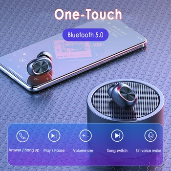 Tws Bluetooth 5.0 Bezvadu Austiņas TWS Austiņas Mini earbuds Pākstis sporta austiņas ar mircophone Android, IOS