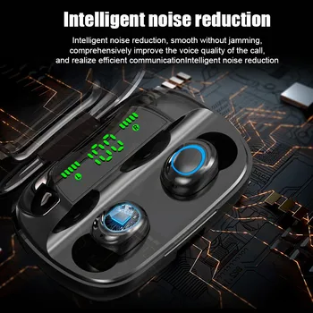 TWS Bluetooth Austiņas 5.0 Bezvadu Austiņas Trokšņu Slāpēšanas Touch HD Zvanu REZULTĀTĀ Auss pumpuri Bluetooth Earbuds Ūdensizturīgs Austiņas