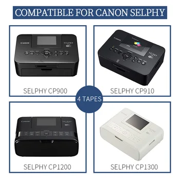 UniPlus Tintes Papīra Komplekts Canon Selphy cp1300 Printeri, kas ir Saderīgs CP1200 CP910 CP900 2 Tintes 72 Lapām Foto Papīra, Krāsu Druka