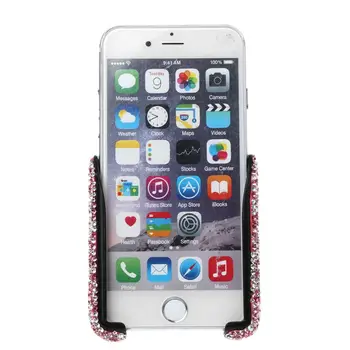 Universālā Kristāla Rhinestone Automašīnu Gaisa Vent Mount Clip Mobilo Telefonu Turētājs Stand Mount iPhone Samsung 4.7-6.5 collu Mobilais Tālrunis