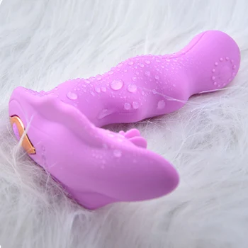 Valkājamas Tauriņš Dildo, Vibratori Sievietēm G Spot Klitora Stimulators Bezvadu Tālvadības Masturbator USB Seksa rotaļlietas Pieaugušajiem