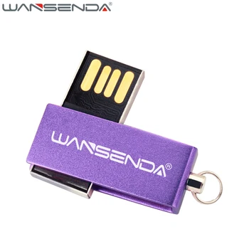 Wansenda Nerūsējošā tērauda ūdensizturīgs tiny usb flash drive 4GB 8GB 16GB 32GB 64GB, 128GB krāsains modes Pen Drive Memory Stick Pendrive